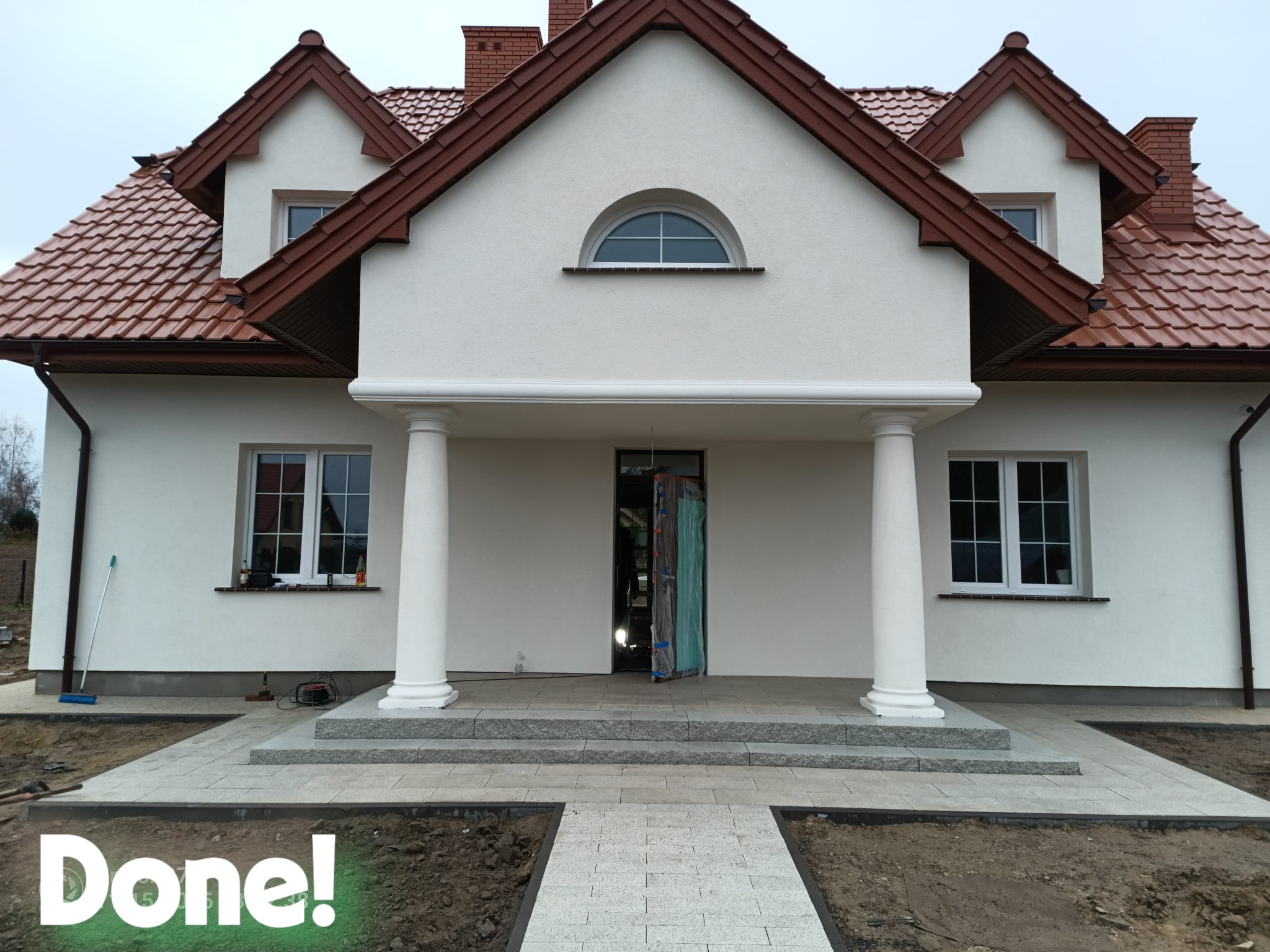 Schody z kostki brukowej - realizacja premium